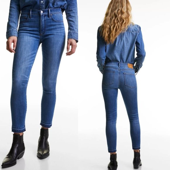 Aritzia Denim - Aritzia Denim Forum The Nico Mid Crop Cropped, Mid-rise Skinny Jean Size 24